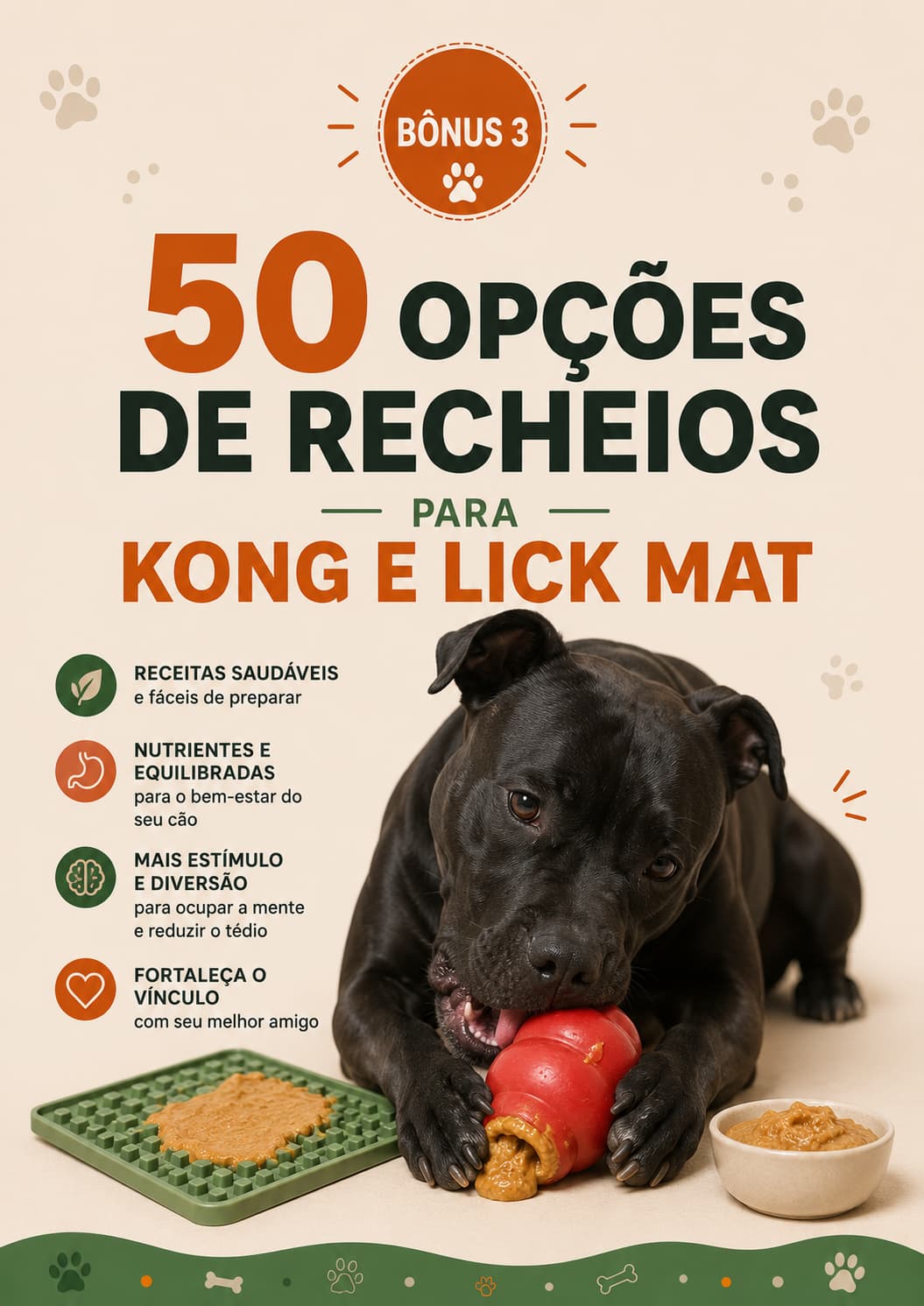 Mais de 100 Opções de Recheios para Kong e Lick Mat