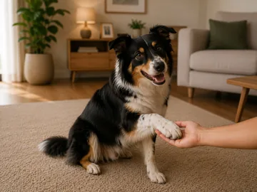 Tutor fortalecendo a conexão com o cão